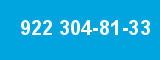 922 304-81-33